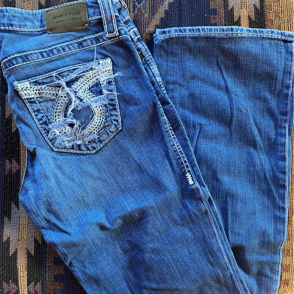 Big star boot cut jeans size 27L